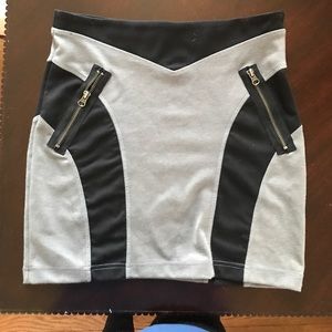 Jack by BB Dakota black and grey mini skirt